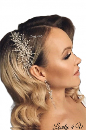 ACCESORII DE PAR MIRESE, DIADEMA CU PERLE, PIEPTAN VOAL MIREASA, BIJUTERII PAR , CORONITA, TIARA, DIADEME [22]