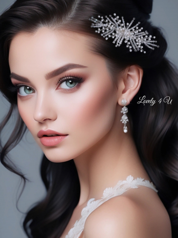 ACCESORII DE PAR MIRESE, DIADEMA CU PERLE, PIEPTAN VOAL MIREASA, BIJUTERII PAR , CORONITA, TIARA, DIADEME [2]