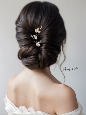 AGRAFE - PINI - AGRAFE PAR MIREASA, AGRAFE CU FLORI MIREASA, PIN COC MIREASA, AGRAFE MIREASA, ACCESORII CU FLORI MIREASĂ, SET AGRAFE MIREASA,