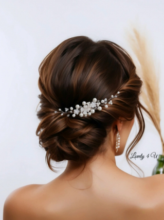 Agrafa mireasa, accesorii mirese, Accesorii LOVELY 4 U, Pieptam mireasa, Diadema mireasa, Bijuterii mireasa, Clama , Accesorii de par mireasa, Agrafe coc mireasa, [2]
