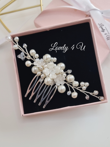 Agrafa mireasa, accesorii mirese, Accesorii LOVELY 4 U, Pieptam mireasa, Diadema mireasa, Bijuterii mireasa, Clama , Accesorii de par mireasa, Agrafe coc mireasa, [1]