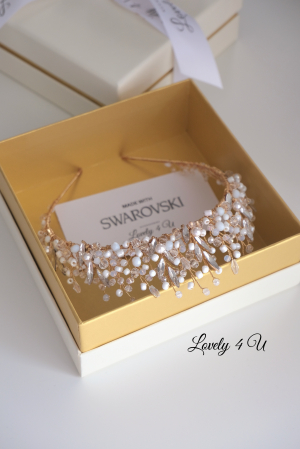 ANITA -Coronița mireasa cu perle Swarovski [8]