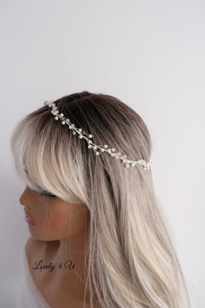 BENTITA MIREASA, DIADEMA FLEXIBILA MIREASA, ACCESORII PAR MIREASA, Accesorii LOVELY 4 U,  BENTITA  CU PERLE MIREASA, ACCESORII DE PAR MIREASA [20]