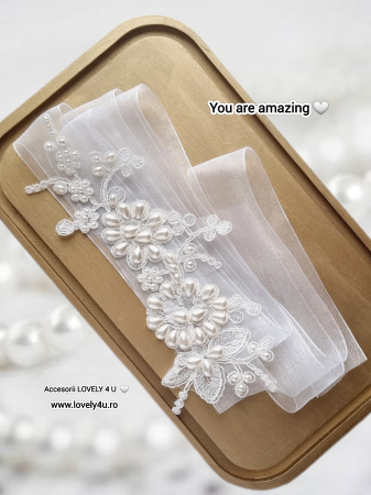 Accesorii Lovely 4 u, Accesorii talie mireasa, Cordon mireasa, Esarfa pentru dezgatit, Accesorii mireasa dezgatit, Esarfe mireasa, Esarfa dezgatitul miresei, Bentita mireasa, Coronita mireasa,  Tiara, esarfa mireasa, esarfa dezgatitul miresei, esarfa mireasa cu perle, accesoriu dezgatitul miresei, esarfa handmade mireasa, cordon mireasa cu perle, brau mireasa handmade, esarfa mireasa ivory, esarfa mireasa organza, bentiță mireasa cu perle, accesoriu par mireasa, accesoriu mireasa traditional, esarfa mireasa Lovely 4 U, esarfa mireasa eleganta, esarfa mireasa Romania, esarfa mireasa Timișoara, esarfa mireasa unicat, esarfa mireasa premium, [1]