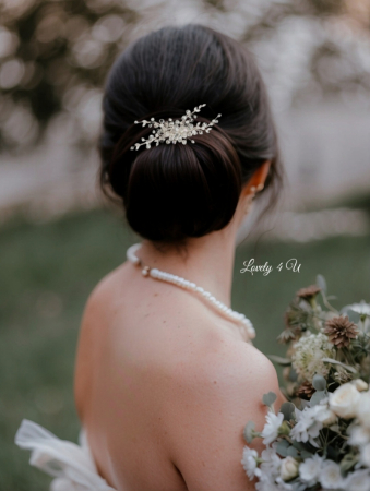 AGRAFE - PINI - Accesorii Lovely 4 U, diadema mireasa cu cristale, Diadema mireasa, Diademe, pieptan mic, pieptan voal mireasa