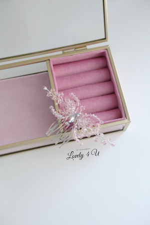 PIEPTAN MIREASA, DIADEMA MIREASA, ACCESORIU PAR MIREASA, ACCESORII DE PAR MIRESE, ACCESORII NUNTA, ACCESORII CU PERLE, DIADEMA CU PERLE, PIEPTAN VOAL MIREASA, BIJUTERII PAR MIREASA, CORONITA, TIARA [7]
