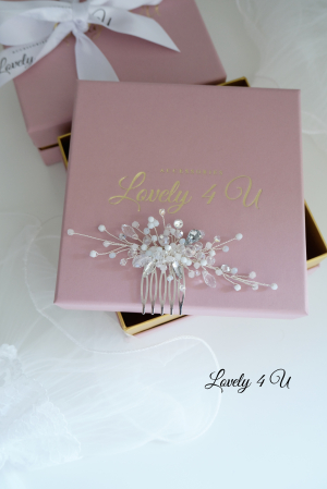Accesorii LOVELY 4 U, Accesoriu mic, accesoriu lateral, accesorii mireasa, diadema mireasa, diadema cu cristale, pieptene de par, pieptene decorativ mireasa, pieptene mireasa, [11]