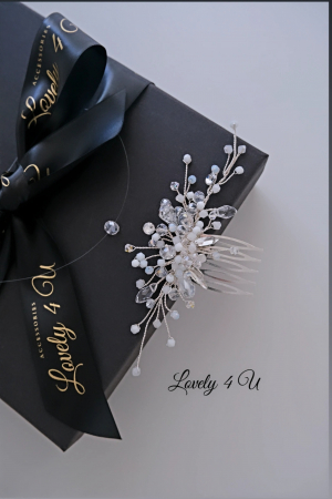 Accesorii LOVELY 4 U, Accesoriu mic, accesoriu lateral, accesorii mireasa, diadema mireasa, diadema cu cristale, pieptene de par, pieptene decorativ mireasa, pieptene mireasa, [19]