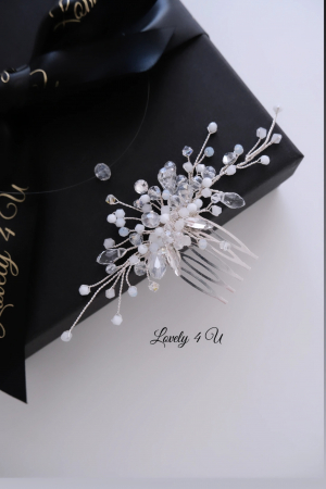 Accesorii LOVELY 4 U, Accesoriu mic, accesoriu lateral, accesorii mireasa, diadema mireasa, diadema cu cristale, pieptene de par, pieptene decorativ mireasa, pieptene mireasa, [18]