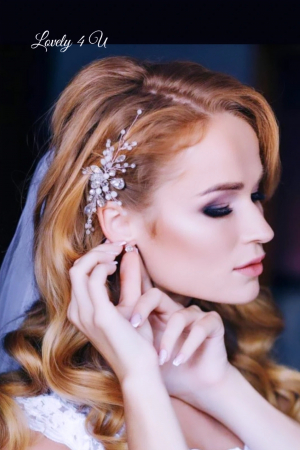 Accesorii LOVELY 4 U, Accesoriu mic, accesoriu lateral, accesorii mireasa, diadema mireasa, diadema cu cristale, pieptene de par, pieptene decorativ mireasa, pieptene mireasa, [17]