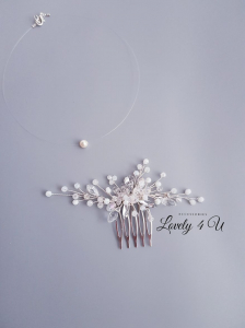 Accesorii LOVELY 4 U, Accesoriu mic, accesoriu lateral, accesorii mireasa, diadema mireasa, diadema cu cristale, pieptene de par, pieptene decorativ mireasa, pieptene mireasa, [5]