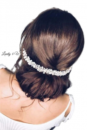 CCESORIU SCURT MIREASA, BENTITA MIREASA< CORONITA CU PERLE, BENTITA , DIADEMA MIREASA, AGRAFA MIREASA, TIARA, ACCESORII DE PAR MIREASA, ACCESORII LOVELY4 U, COLIER CU PERLE ALBE, BIJUTERII MIREASA, [7]