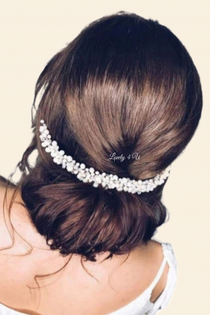 CCESORIU SCURT MIREASA, BENTITA MIREASA< CORONITA CU PERLE, BENTITA , DIADEMA MIREASA, AGRAFA MIREASA, TIARA, ACCESORII DE PAR MIREASA, ACCESORII LOVELY4 U, COLIER CU PERLE ALBE, BIJUTERII MIREASA, [2]