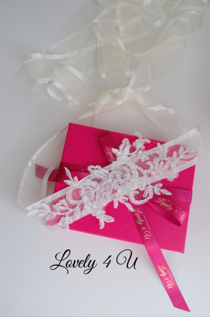 ESARFA IVORY, DEZGATIT MIREASA, ACCESORII DEZGATIT, ESARFE MIREASA, ACCESORII DE PAR MIREASA, ACCESORII LOVELY 4U, ACCESORII TALIE, BRAU MIREASA, CORDON MIREASA, TRADITIA DEZGATITUL MIRESEI, ACCESORII [7]