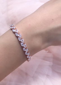 BRATARA ROSE GOLD, BRATARA ZIRCONIU CUBIC, BRATARA MIREASA, BRATARA MIRESE, BRATARA AUR ROSE GOLD, BIJUTERI ROSE GOLD, BIJUTERII MIREASA, ACCESORI MIREASA, ACCESORII NUNTA, BIJUTERI NUNTA, SET MIREASA [7]