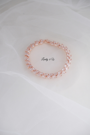 CASUAL / ACCESORII   handmade / CADOURI - BRATARA ROSE GOLD, BRATARA ZIRCONIU CUBIC, BRATARA MIREASA, BRATARA MIRESE, BRATARA AUR ROSE GOLD, BIJUTERI ROSE GOLD, BIJUTERII MIREASA, ACCESORI MIREASA, ACCESORII NUNTA, BIJUTERI NUNTA, SET MIREASA
