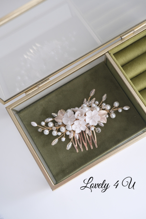 BRIANNA - accesoriu auriu mireasa [3]