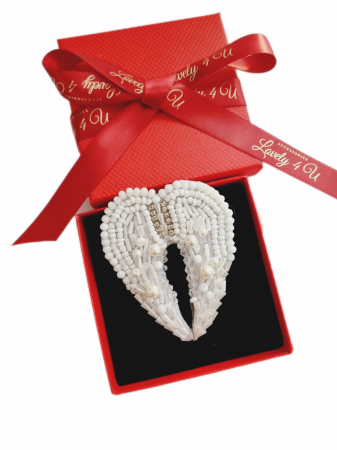 BROSE - CADOURI - BIJUTERII - BROSA INGERAS, BROSE ARIPIOARE DE INGERAS, ACCESORII ARIPIOARE DE INGERAS, BIJUTERII, BROSE, ACCESORII, ACCESORII LOVELY 4 U, CADOU SPECIAL, CRACIUN, BIJUTERII CRACIUN, BIJUTERII ROMANIA, BROSA, ARIPI