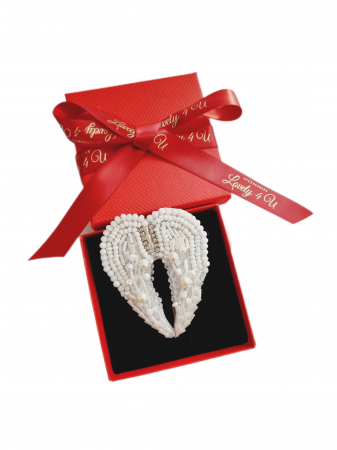 BROSA INGERAS, BROSE ARIPIOARE DE INGERAS, ACCESORII ARIPIOARE DE INGERAS, BIJUTERII, BROSE, ACCESORII, ACCESORII LOVELY 4 U, CADOU SPECIAL, CRACIUN, BIJUTERII CRACIUN, BIJUTERII ROMANIA, BROSA, ARIPI [1]