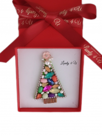 CASUAL / ACCESORII   handmade / CADOURI - BROSA BRAD , ACCESORII LOVELY 4 U, BIJUTERII LOVELY 4 U, BIJUTERII ACCESORII POM DE CRĂCIUN, BROSE ELEGANTE, CADOU CRACIUN, BIJUTERII CRACIUN, BIJUTERII, BROSE, CADOU DE LUX, ACCESORII DE LUX, IDEI CADOU