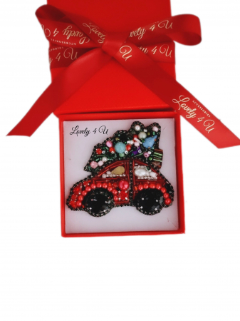 IDEI CADOURI DE CRACIUN - SET ACCESORII , BIJUTERII, BROSE PENTRU CRACIUN - BROSA MASINUTA CU BRAD , MASINUTA LUI MOS CRACIUN, ACCESORII LOVELY 4 U, BIJUTERII LOVELY 4 U, BIJUTERII ACCESORII POM DE CRĂCIUN, BROSE ELEGANTE, CADOU CRACIUN, BIJUTERII CRACIUN, BIJUTERII, BROSE, CADOU DE LUX, ACCESORII DE LUX, IDEI CADOU