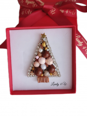 BROSE - CADOURI - BIJUTERII - BROSA BRAD , ACCESORII LOVELY 4 U, BIJUTERII LOVELY 4 U, BIJUTERII ACCESORII POM DE CRĂCIUN, BROSE ELEGANTE, CADOU CRACIUN, BIJUTERII CRACIUN, BIJUTERII, BROSE, CADOU DE LUX, ACCESORII DE LUX, IDEI CADOU