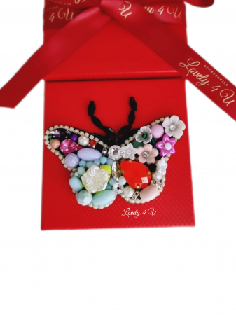 CADOU MARTISOR, CADOU 8 MARTIE, CADOU SPECIAL MAMA, BROSA FLUTURAS, BROSA CUSUTA MANUAL, BROSE HANDEMADE, FLUTURE CU PERLE, ACCESORII FLUTURAS, ACCESORII LOVELY 4 U, BIJUTERII FLUTURAS, BIJUTERII 2024 [4]