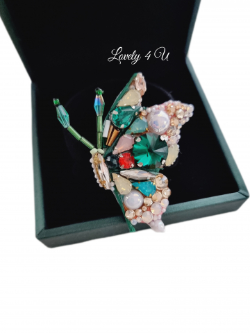 CADOU MARTISOR, CADOU 8 MARTIE, CADOU SPECIAL MAMA, BROSA FLUTURAS, BROSA CUSUTA MANUAL, BROSE HANDEMADE, FLUTURE CU PERLE, ACCESORII FLUTURAS, ACCESORII LOVELY 4 U, BIJUTERII FLUTURAS, BIJUTERII 2024 [1]
