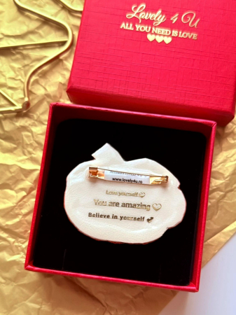 Broșă handmade dovleac cu cristale portocalii – Bijuterie unicat cu mesaj motivațional | Lovely 4 U [4]