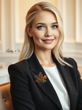 Broșă handmade frunză cu pietre semiprețioase, bijuterie unicat cu jad verde, citrin, carneol și perle – Lovely 4 U, idei cadou unicat [1]