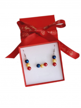 Broșă inimă tricoloră - Idei cadou 1 Decembrie, accesoriu tricolor, insigna steagul romaniei, bijuterii steagul romaniei, set accesorii tricolore steagul romaniei, cercei ,  Set broșă și colier - bijuterii tricolor steagul romaniei, ziua nationala a romaniei, 1 decembrie, cadou 1 decembrie, cadou pentru doamne 1 decembrie, idei cadouri ziua nationala a romananiei, accesorii lovely 4 u, 1 decembrie accesorii [2]