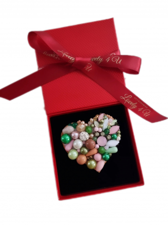 BROSA INIMIOARA,  ACCESORII INIMIOARA, Brosa inima, bijuterii inimioara, Accesorii LOVELY 4 U, CADOU MARTIE, CADOU SPECIAL, CADOU PENTRU EA, ACCESORII 2023, BIJUTERII DE LUX, CADOU SPECIAL, CADOU MAMA [3]