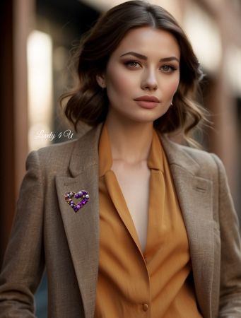 MARTIE - Mărțișor pentru o zi, eleganță pentru tot anul - BROSA INIMIOARA,  ACCESORII INIMIOARA, Brosa inima, bijuterii inimioara, Accesorii LOVELY 4 U, CADOU MARTIE, CADOU SPECIAL, CADOU PENTRU EA, ACCESORII 2024, BIJUTERII DE LUX, CADOU SPECIAL, CADOU MAMA,