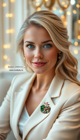 broșă măr, broșă handmade, broșă unicat, broșă elegantă, broșă cu perle, broșă cu cristale, broșă statement, broșă premium, broșă cu mesaj motivațional, broșă măr handmade, broșă sofisticată, bijuterii handmade, bijuterii unicat, broșă cu cristale verzi, broșă cu cristale roz, broșă auriu-verde, broșă de colecție, broșă lucrată manual, broșă placată cu aur, broșă frunze aurii, broșă măr cu pietre, bijuterii [1]