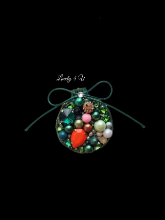 brosa de iarna cu pietre colorate, brose colorate, brose craciun, brose cu pietre naturale, brose handmade, brose handmade colorate de craciun, brose pietre semipretioase, glob de craciun, catifea neagra, perle, accesorii lovely 4 u cadouri copii craciun, cadouri craciun, cadouri de cra [6]