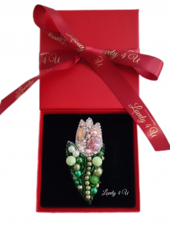 Broșă mărțișor, Martisor, Martisor pentru doamne, mertisorul perfect, cadou de martisor, cadou invatatoare, accesorii lovely 4 u,  BROSA LALEA,  ACCESORII LALEA, LALELE ROZ, ACCESORII LOVELY 4 U, BIJUTERII 2024, CADOU 8 MARTIE, CADOU ZIUA FEMEI, ACCESORII REALIZATE MANUAL, BROSE ELEGANTE, BIJUTERII 2024, LOVELY [3]