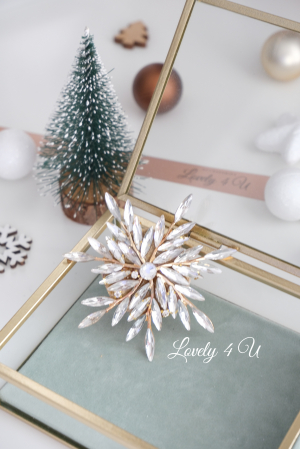 BROSA FULG DE NEA, BROSA FULG, BROSA PIETRICELE, BOSE DAMA, BROSA FEMEI, CADOU DEOSEBIT, CADOU SPECIAL, CADOU DE CRACIUN, CADOU UNICAT, BIJUTERII DE CRACIUN, ACCESORII LOVELY 4 U, PIETRICELE,AUR,FULG [11]