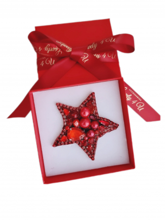 accesorii lovely 4 u, cadou timisoara, brosa stea de iarna cu perle,  stea cu perle, accesorii stea cu perle, steluta de craciun, brosa mare, brose colorate, brose craciun, brose cu pietre naturale, brose handmade, brose handmade colorate de craciun, brose pietre semipretioase, cadouri copii craciun, cadouri craciun, cadouri de craciun, cadouri de craciun pentru copii, cadouri de craciun pentru fete, brosa steluta , brosa alba [7]