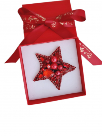 accesorii lovely 4 u, cadou timisoara, brosa stea de iarna cu perle,  stea cu perle, accesorii stea cu perle, steluta de craciun, brosa mare, brose colorate, brose craciun, brose cu pietre naturale, brose handmade, brose handmade colorate de craciun, brose pietre semipretioase, cadouri copii craciun, cadouri craciun, cadouri de craciun, cadouri de craciun pentru copii, cadouri de craciun pentru fete, brosa steluta , brosa alba [6]
