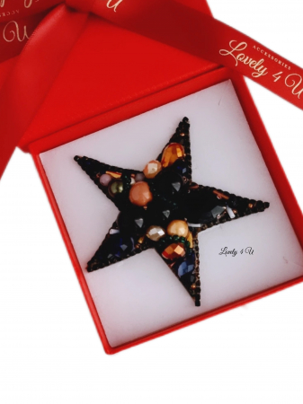 accesorii lovely 4 u, cadou timisoara, brosa stea de iarna cu perle,  stea cu perle, accesorii stea cu perle, steluta de craciun, brosa mare, brose colorate, brose craciun, brose cu pietre naturale, brose handmade, brose handmade colorate de craciun, brose pietre semipretioase, cadouri copii craciun, cadouri craciun, cadouri de craciun, cadouri de craciun pentru copii, cadouri de craciun pentru fete, brosa steluta , brosa alba [5]