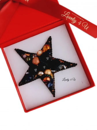 accesorii lovely 4 u, cadou timisoara, brosa stea de iarna cu perle,  stea cu perle, accesorii stea cu perle, steluta de craciun, brosa mare, brose colorate, brose craciun, brose cu pietre naturale, brose handmade, brose handmade colorate de craciun, brose pietre semipretioase, cadouri copii craciun, cadouri craciun, cadouri de craciun, cadouri de craciun pentru copii, cadouri de craciun pentru fete, brosa steluta , brosa alba [3]