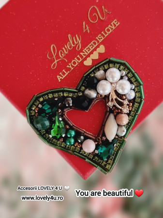 BROSA INIMIOARA,  ACCESORII INIMIOARA, Brosa inima, bijuterii inimioara, Accesorii LOVELY 4 U, CADOU MARTIE, CADOU SPECIAL, CADOU PENTRU EA, ACCESORII 2024, BIJUTERII DE LUX, CADOU SPECIAL, CADOU MAMA, [4]