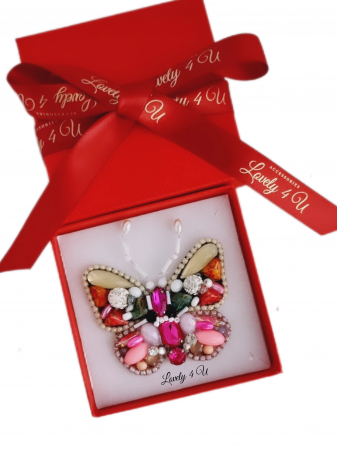 CADOU MARTISOR, CADOU 8 MARTIE, CADOU SPECIAL MAMA, BROSA FLUTURAS, BROSA CUSUTA MANUAL, BROSE HANDEMADE, FLUTURE CU PERLE, ACCESORII FLUTURAS, ACCESORII LOVELY 4 U, BIJUTERII FLUTURAS, BIJUTERII 2024 [3]