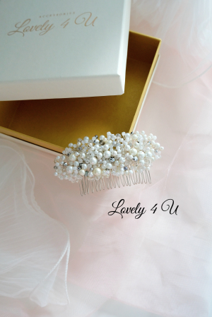 Celeste -Accesoriu pentru par elegant -, Accesoriu cu perle și cristale [8]