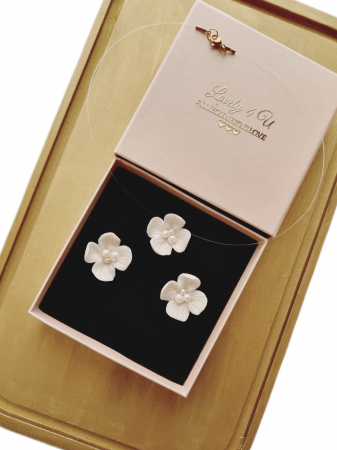 set bijuterii mireasă, set bijuterii flori handmade, cercei floare ivory, colier invizibil cu floare, colier cu fir transparent, set bijuterii perle mireasă, set bijuterii cununie civilă, bijuterii handmade România, bijuterii delicate cu flori, cercei floare cu perle, colier cu perle Swarovski, bijuterii mireasă naturale, set bijuterii ivory, bijuterii unicat mireasă, cadou elegant femeie, cercei eleganți handmade, colier mireasă fin, cercei argint placat cu aur, bijuterii Lovely 4 U, accesorii mireasă rafinate, [1]