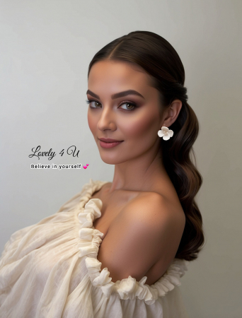VANIA - cercei cu flori și cristale Swarovski, cercei argint, cercei swarovki cu flori, cercei mireasa cu flori si cristale swarovski, cercei realizati manual in Romania [1]