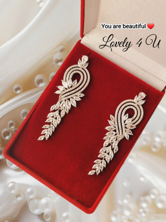 CASUAL / ACCESORII   handmade / CADOURI - Cercei mireasa, Bijuterii mireasa, CERCEI LOVELY 4 U, cercei lungi mireasa, cercei aur alb, CERCEI ZIRCONIU, CERCEI PLACATI CU RODIU, CERCEI 2025, CERCEI DE LUX, CERCEI NUNTA, NUNTA 2025 ACCESORII NUNTA, ACCESORII LOVELY 4 U, BIJUTERII  Cercei mireasa, Bijuterii mireasa, cercei mireasa cu pietricele, cercei cu șurub, CERCEI LOVELY 4 U