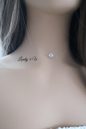 COLIER SWAROVSKI, BIJUTERII SWAROVSKI, ACCESORII SWAROVSKI, ACCESORII MIREASA, COLIER MIREASA, COLIER FIR NYLON, COLIER TRANSPARENT, COLIER PIETRE SWAROVSKI, ACCESORII LOVELY 4 U , ACCESORII NUNTA, [6]