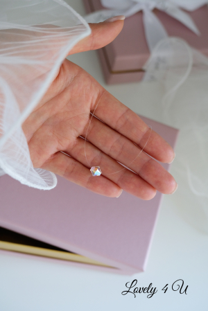 COLIER SWAROVSKI, BIJUTERII SWAROVSKI, ACCESORII SWAROVSKI, ACCESORII MIREASA, COLIER MIREASA, COLIER FIR NYLON, COLIER TRANSPARENT, COLIER PIETRE SWAROVSKI, ACCESORII LOVELY 4 U , ACCESORII NUNTA, [9]