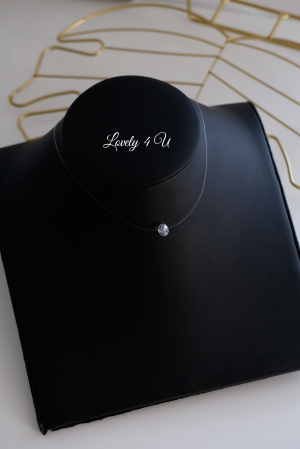 COLIER INVIZIBIL, BIJUTERII SWAROVSKI, ACCESORII, ACCESORII MIREASA, COLIER MIREASA, COLIER FIR NYLON, COLIER TRANSPARENT, COLIER PIETRE , ACCESORII LOVELY 4 U , ACCESORII NUNTA, [2]
